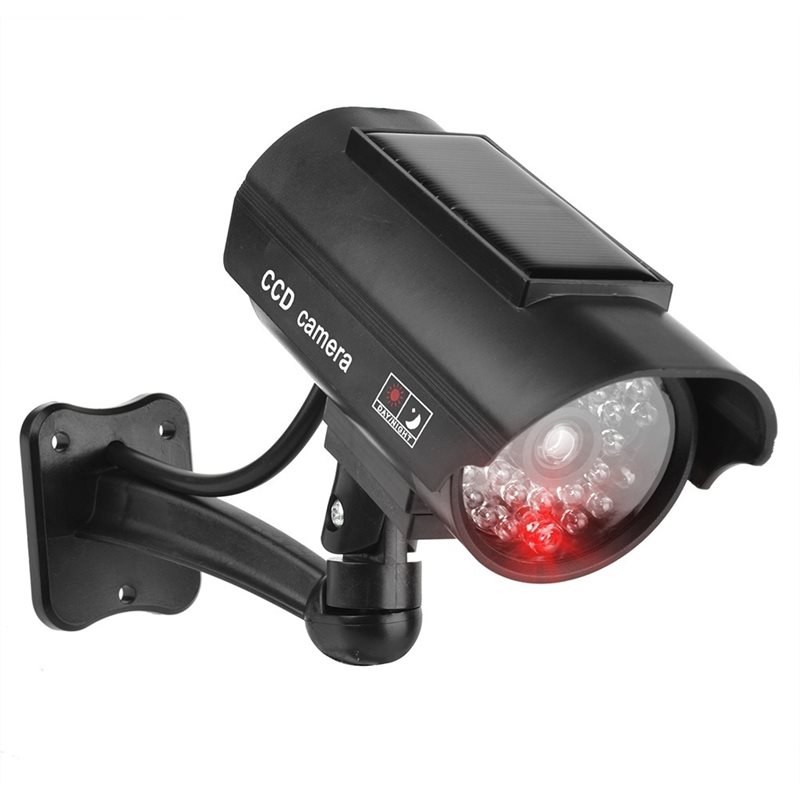 Outdoor Lighting And Camera - [B24B!】屋内または屋外で使用できるダミーCCTVカメラ、赤色LEDライトが点滅する耐候性偽監視カメラ、セキュリティシステム用