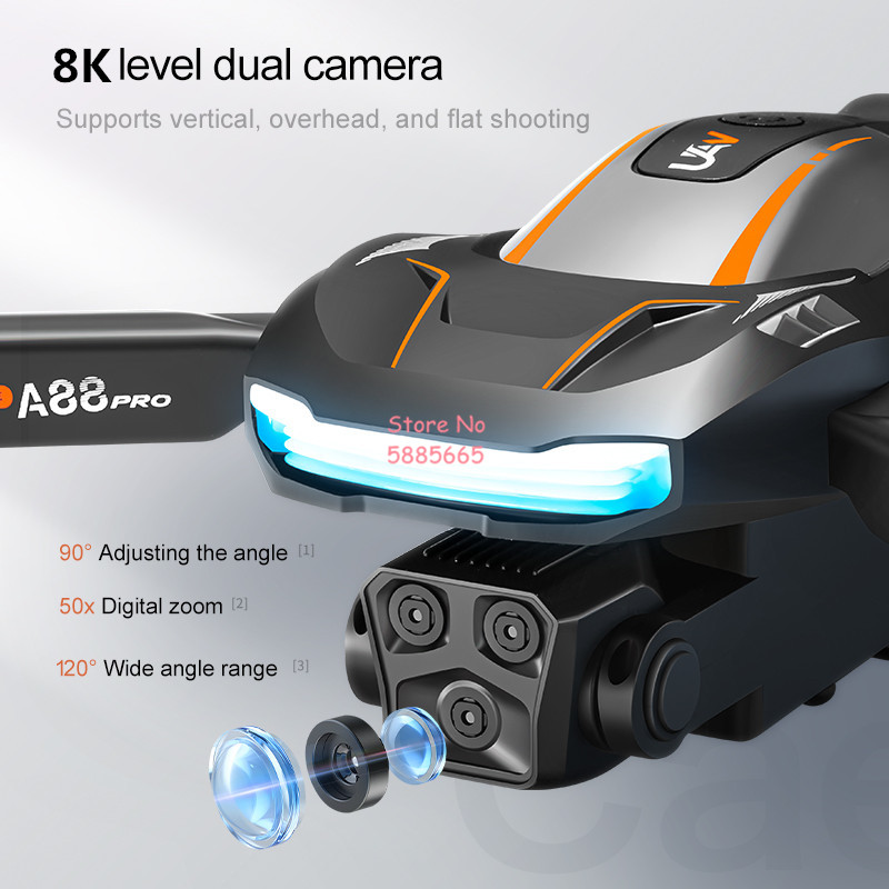 8K航空写真撮影 オプティカルフローポジショニング FPV  - Outdoor Lighting Remote Control のレビューと価格