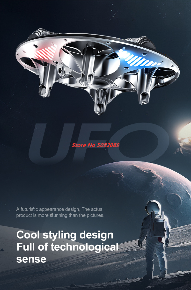 スマート姿勢保持ホバーミニリモコンヘリコプターUFO 2.4 - Outdoor Lighting Remote Control のレビューと価格