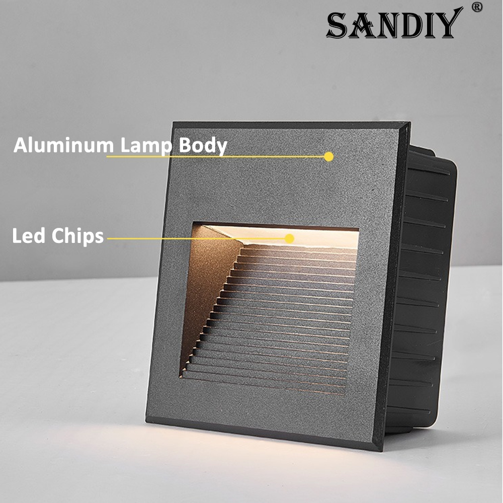 SANDIY 埋め込み式屋外壁取り付け照明器具 低電圧 スク - Outdoor Lighting Up And Down のレビューと価格