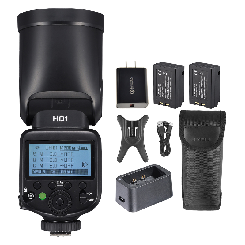 JINBEI HD-1ラウンドヘッドHSSスピードライト屋外 - Outdoor Lighting And Camera のレビューと価格