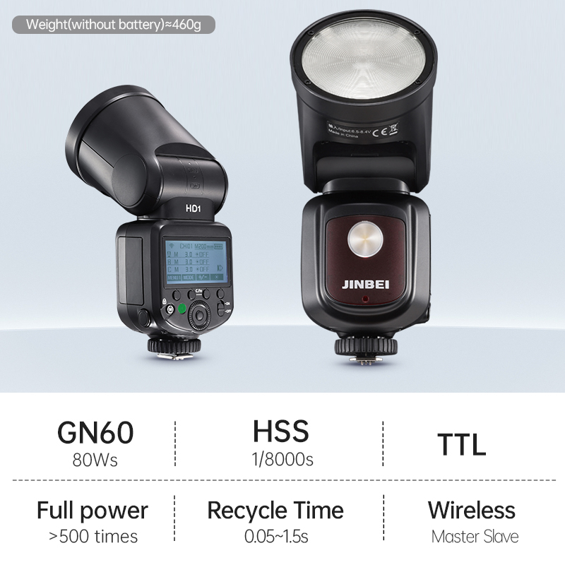 JINBEI HD-1ラウンドヘッドHSSスピードライト屋外 - Outdoor Lighting And Camera のレビューと価格