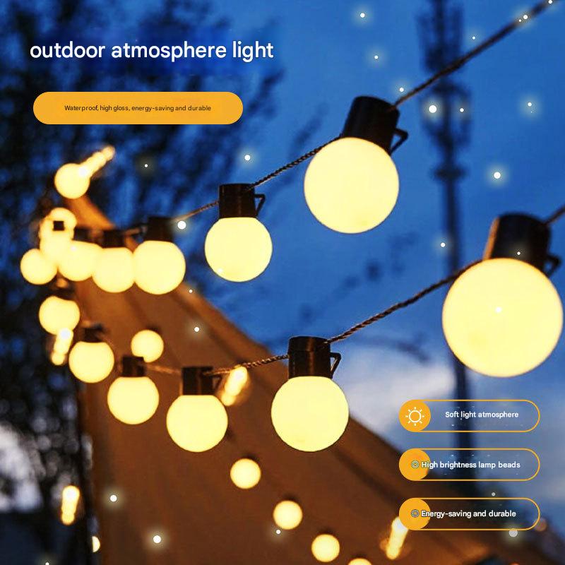 ソーラーストリングライト屋外防水ソーラーパティオライトガーデ - String Light Bistro のレビューと価格