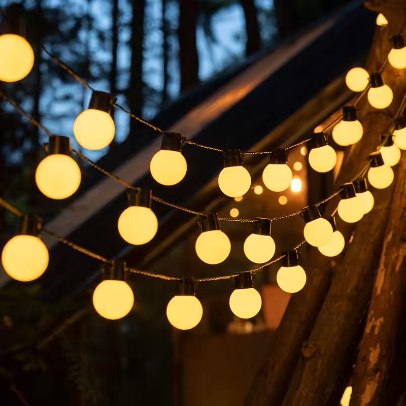 ソーラーストリングライト屋外防水ソーラーパティオライトガーデ - String Light Bistro のレビューと価格