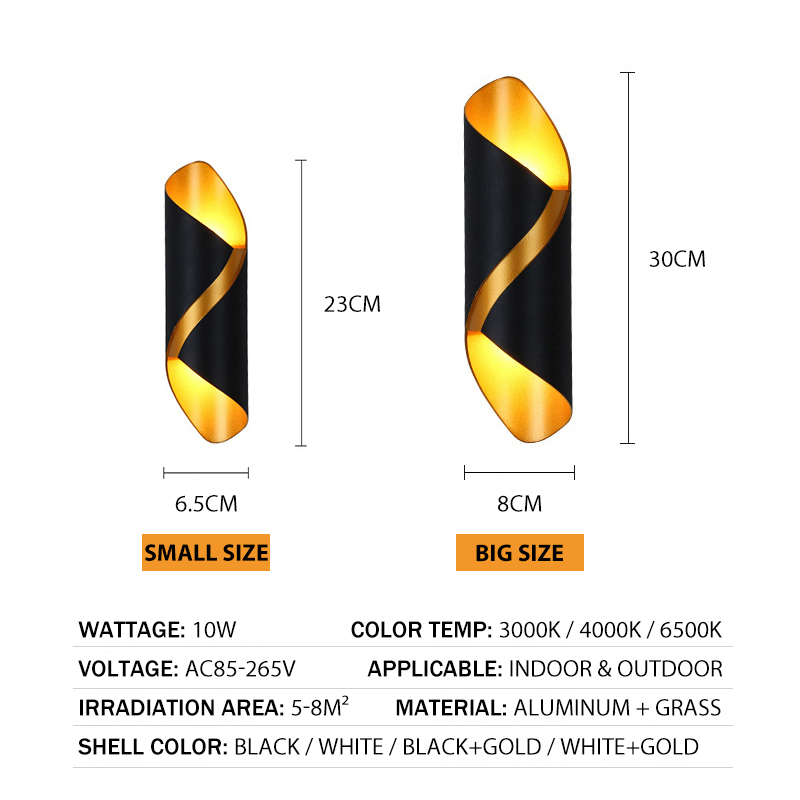クリエイティブデザイン LED ウォールランプ 10 ワット - Wall Lighting Outdoor のレビューと価格