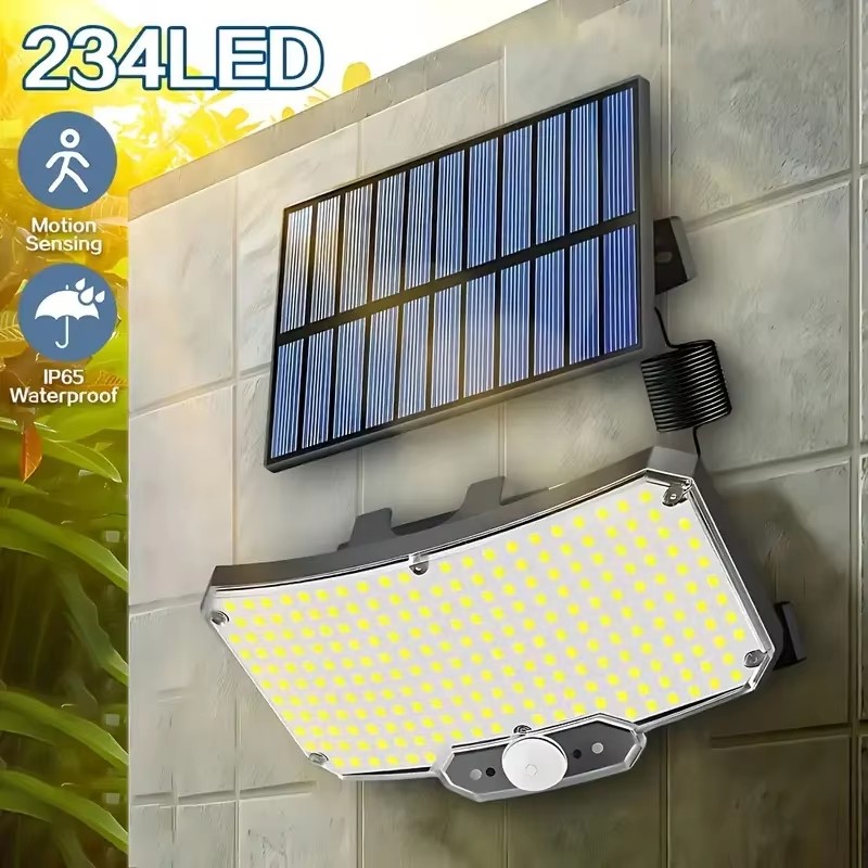 234LED ソーラー屋外ライト モーションセンサー 超高輝 - Wall Lighting Outdoor のレビューと価格