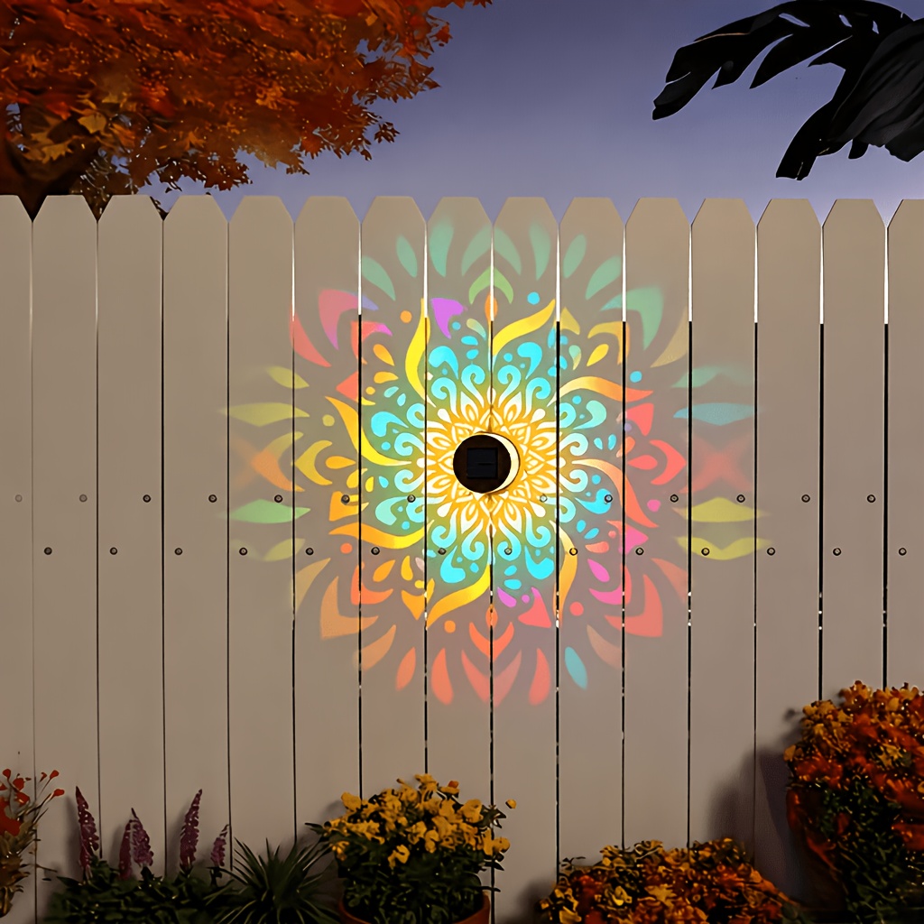 1/2/4個入りソーラーフェンスライト、マンダラ模様デザイン - Wall Lighting Outdoor のレビューと価格