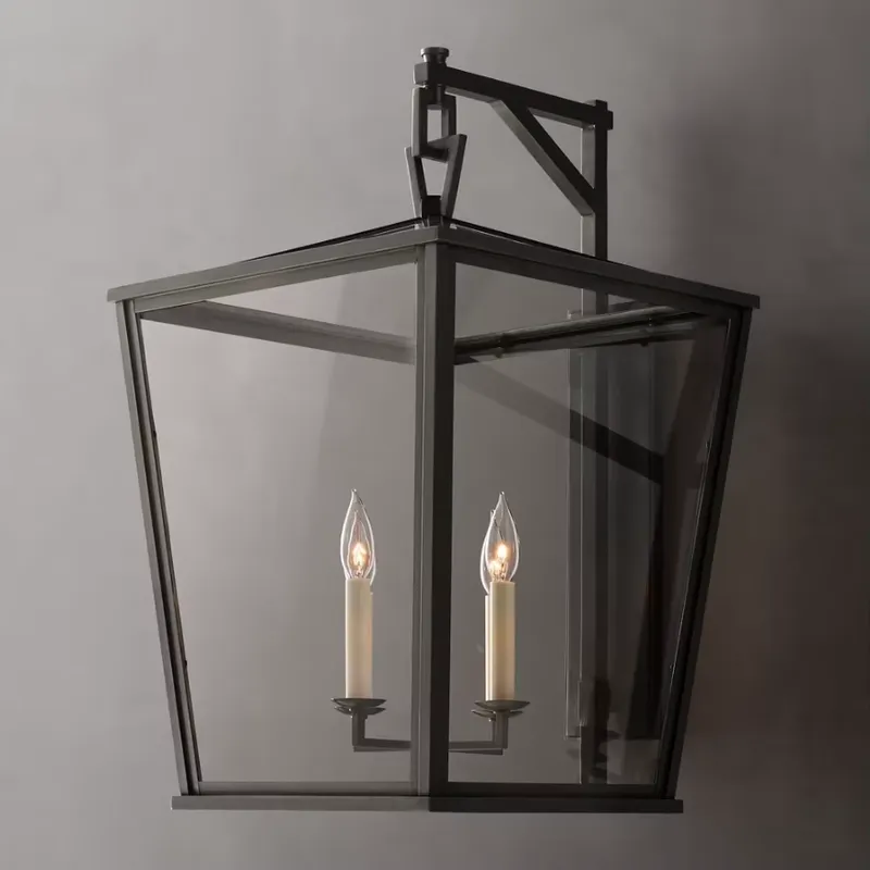 Yihaoカスタム大型背の高いブラケット付きウォールランタン - Wall Lighting Outdoor のレビューと価格