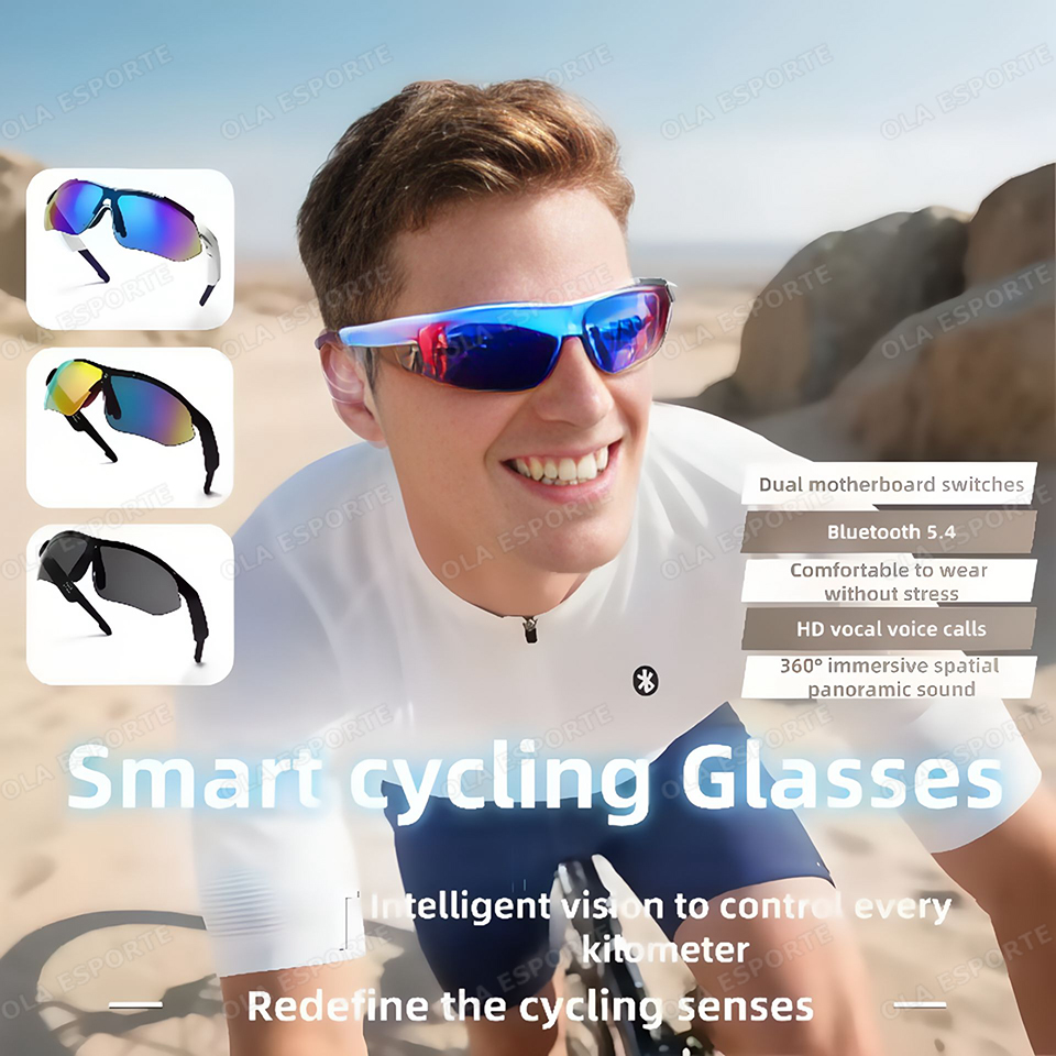 新型アウトドアサイクリング用Bluetoothスマートグラス - Outdoor Lighting And Camera のレビューと価格