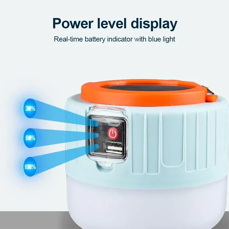 LED ソーラーキャンプライト電源銀行キャンプランタンリモコ - Outdoor Lighting Remote Control のレビューと価格