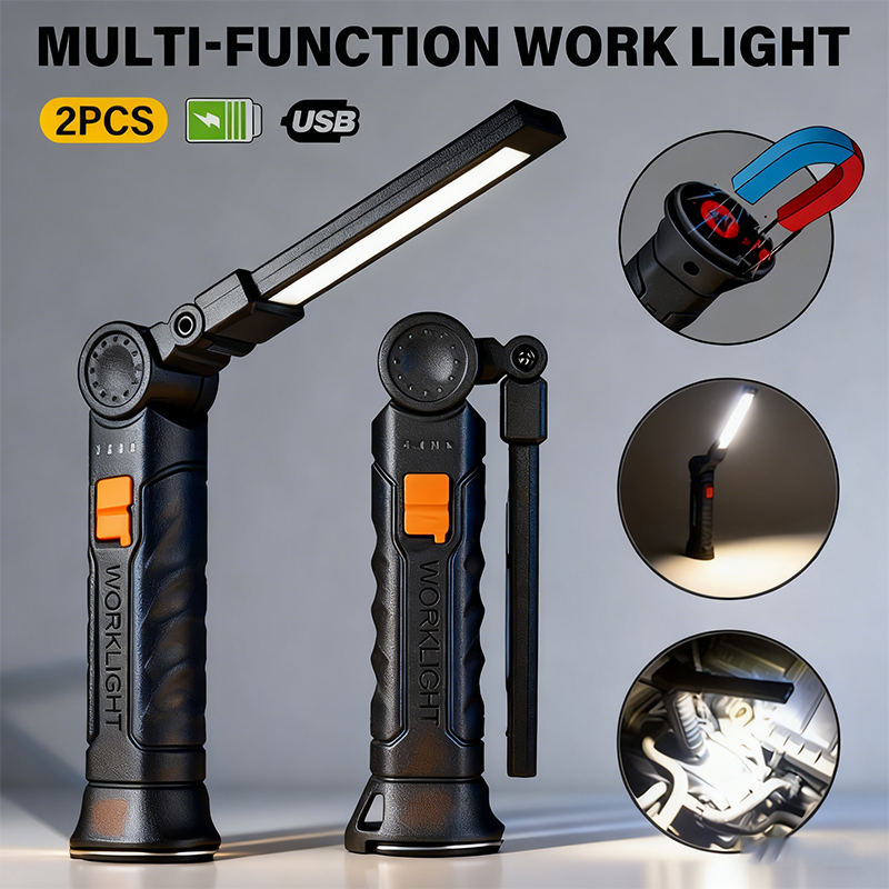 ポータブル COB LED 懐中電灯 USB 充電式ワークラ - Outdoor Lighting Bollards のレビューと価格