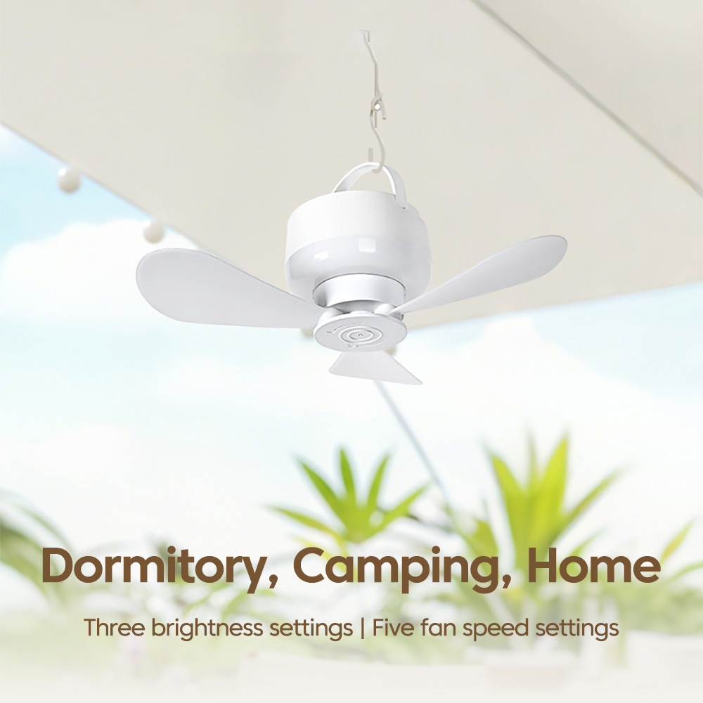 ポータブルリモコン付き小型天井ファンライト家庭用屋外キャンプ - Outdoor Lighting Remote Control のレビューと価格