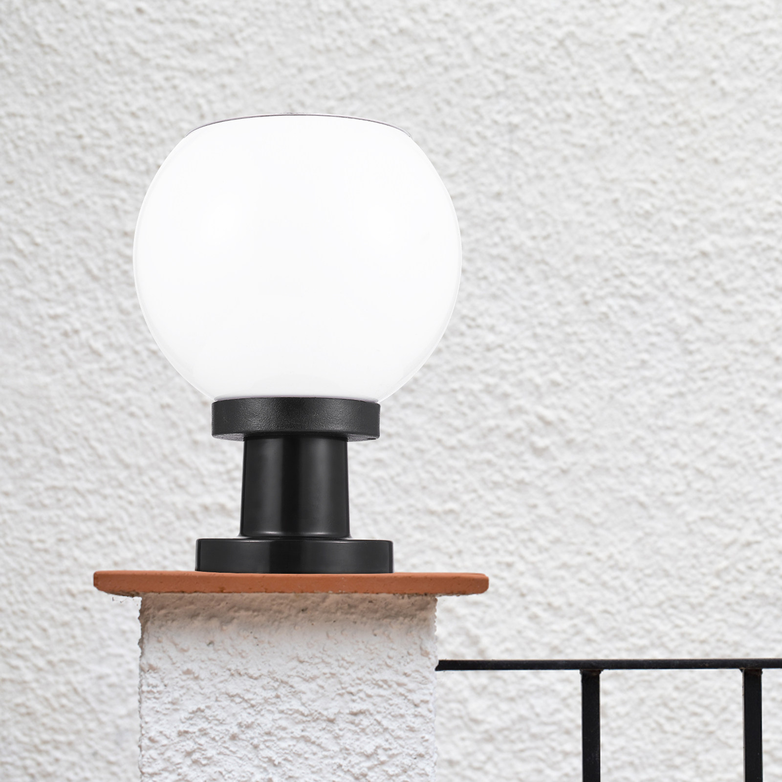 丸型LEDソーラーウォールピラーランプ 屋外防水ガーデンライ - Wall Lighting Outdoor のレビューと価格