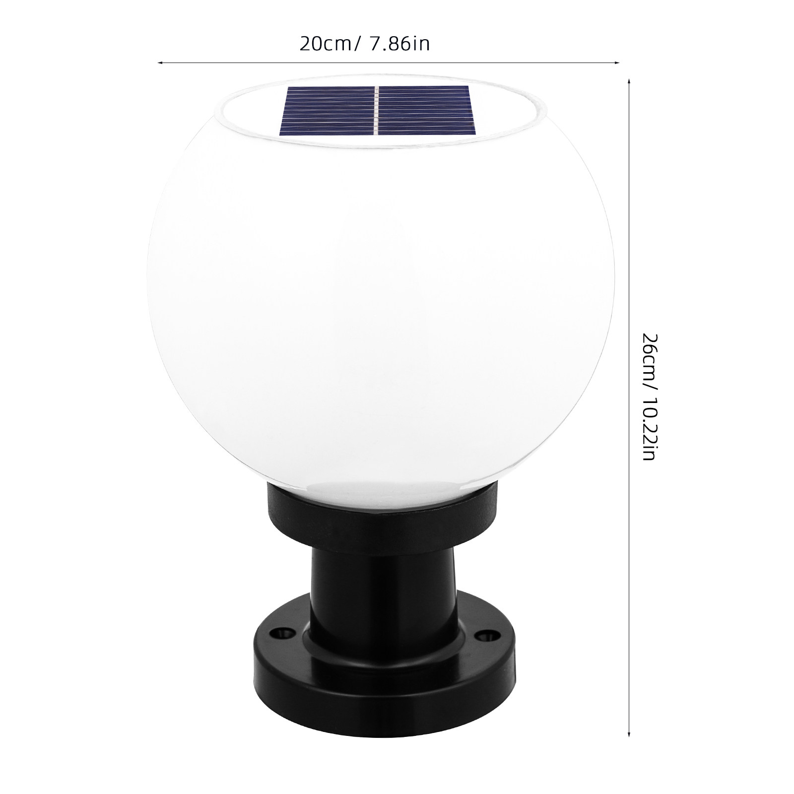 丸型LEDソーラーウォールピラーランプ 屋外防水ガーデンライ - Wall Lighting Outdoor のレビューと価格