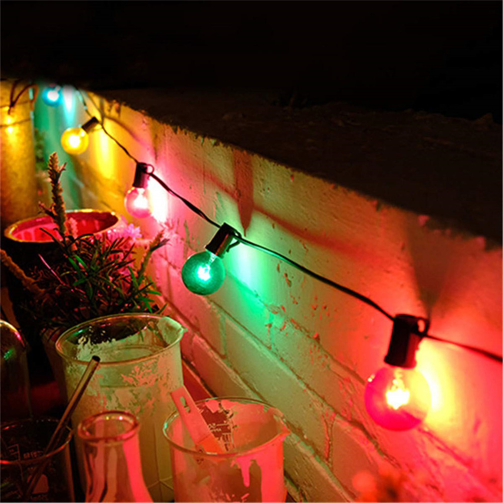 7.5M 25 G40 グローブパティオストリングライト 5 - String Light Bistro のレビューと価格