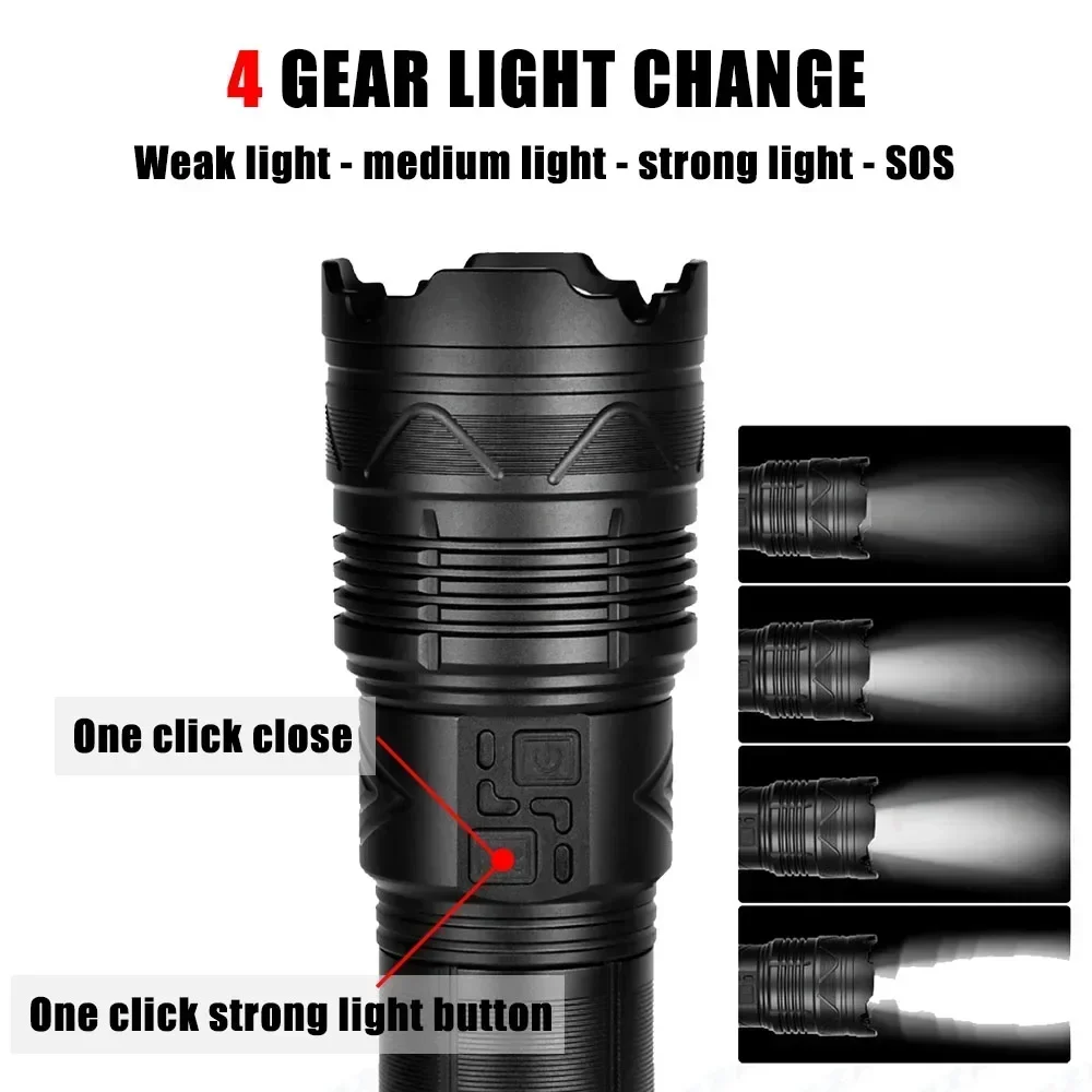 99000000LM 超高輝度 LED 懐中電灯 100W  - Outdoor Lighting Electric のレビューと価格
