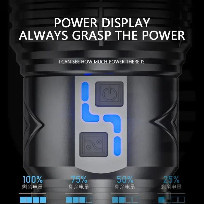 99000000LM 超高輝度 LED 懐中電灯 100W  - Outdoor Lighting Electric のレビューと価格