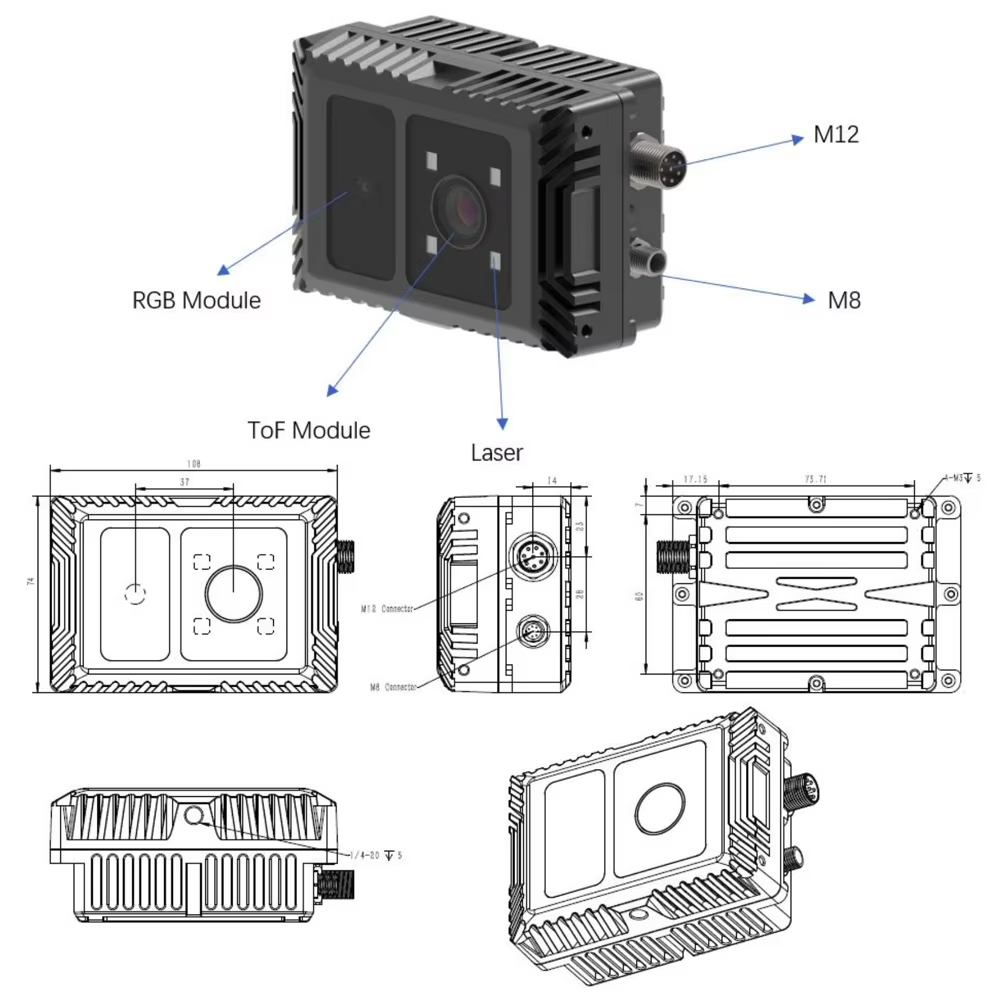 3Dソリッドステートライダーセンサー,トゥルーセンス深度カメ - Outdoor Lighting And Camera のレビューと価格
