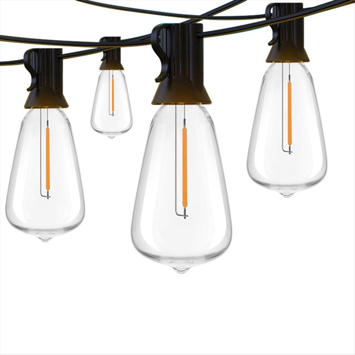 トップ ST38 LED ライトストリング パティオ飛散防止 - String Light Bistro のレビューと価格
