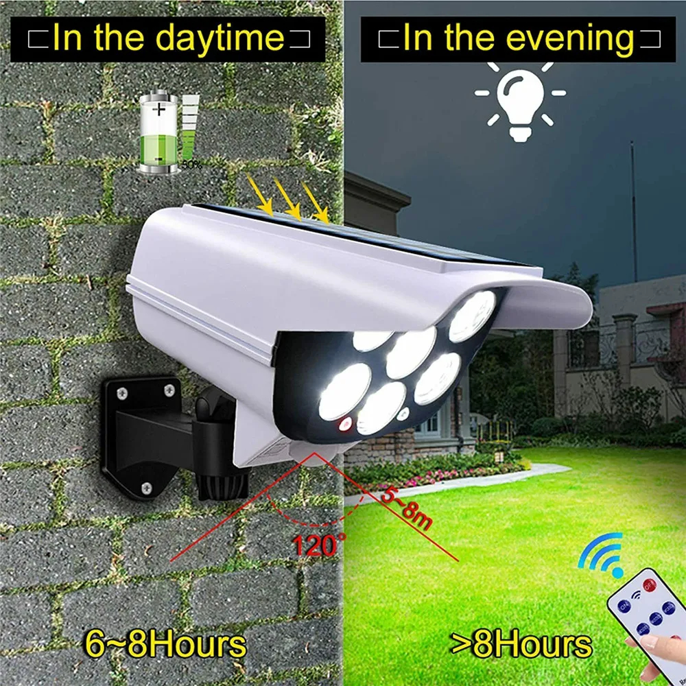 屋外ソーラーライトモーションセンサーセキュリティダミーカメラ - Outdoor Lighting And Camera のレビューと価格