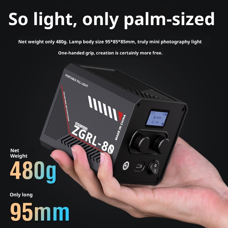 ZGRL80 80W COB LEDビデオライト ハンドヘル - Outdoor Lighting For Photography のレビューと価格