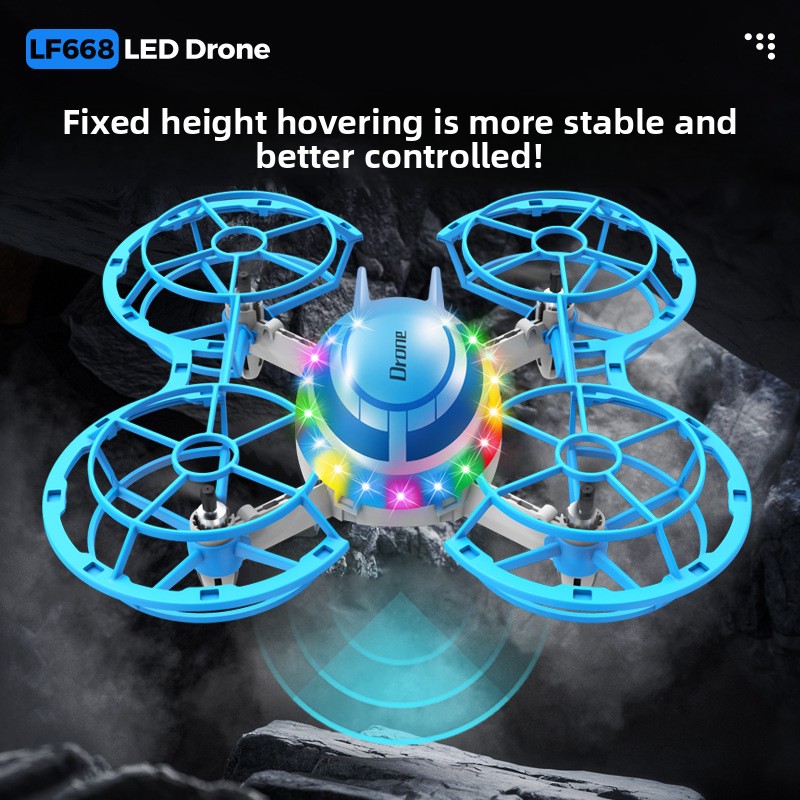 LEDライト付きミニRCドローン、4軸クアッドコプターおもち - Outdoor Lighting Remote Control のレビューと価格
