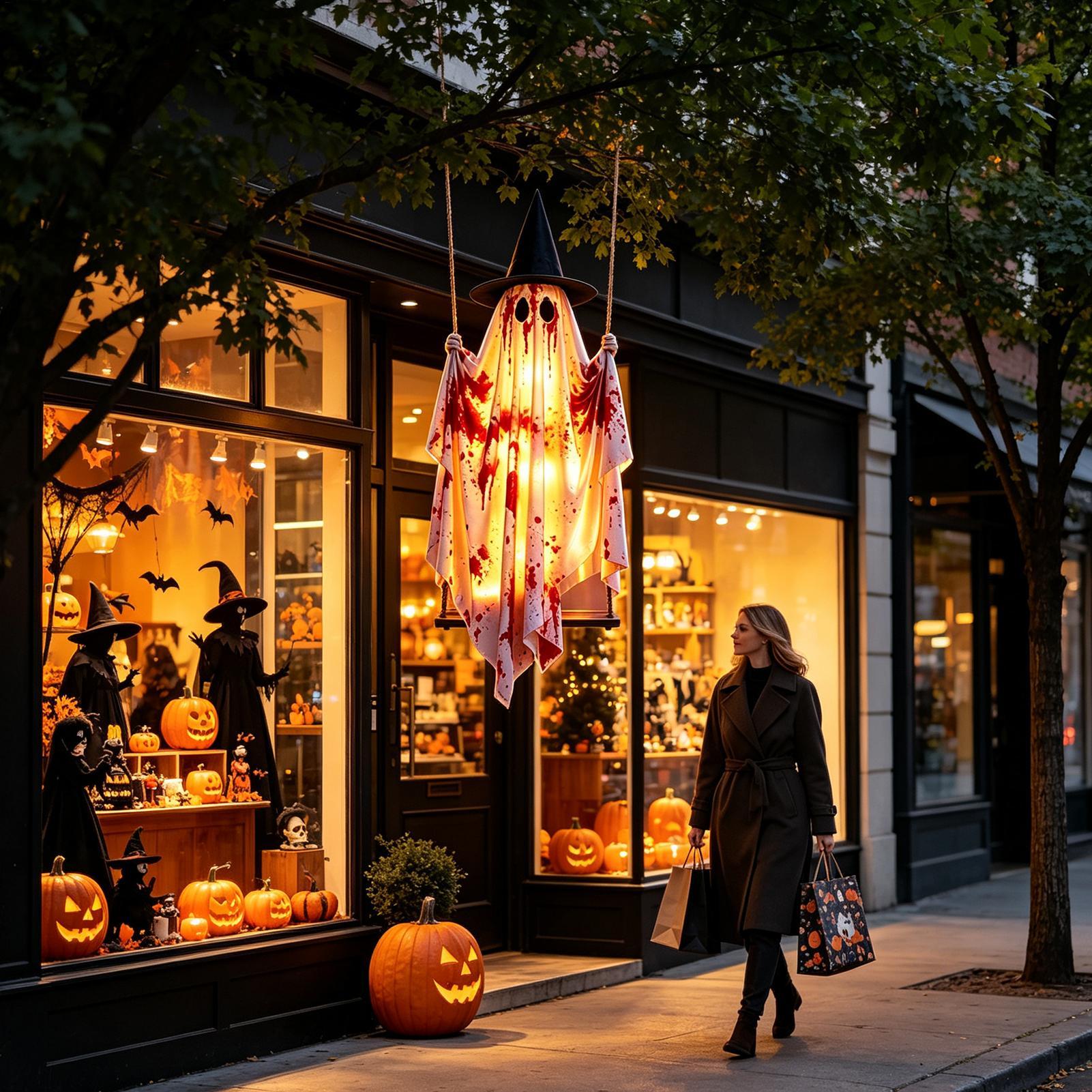リモコン付き屋外ハロウィンゴーストストリングライト、吊り下げ - Outdoor Lighting Remote Control のレビューと価格
