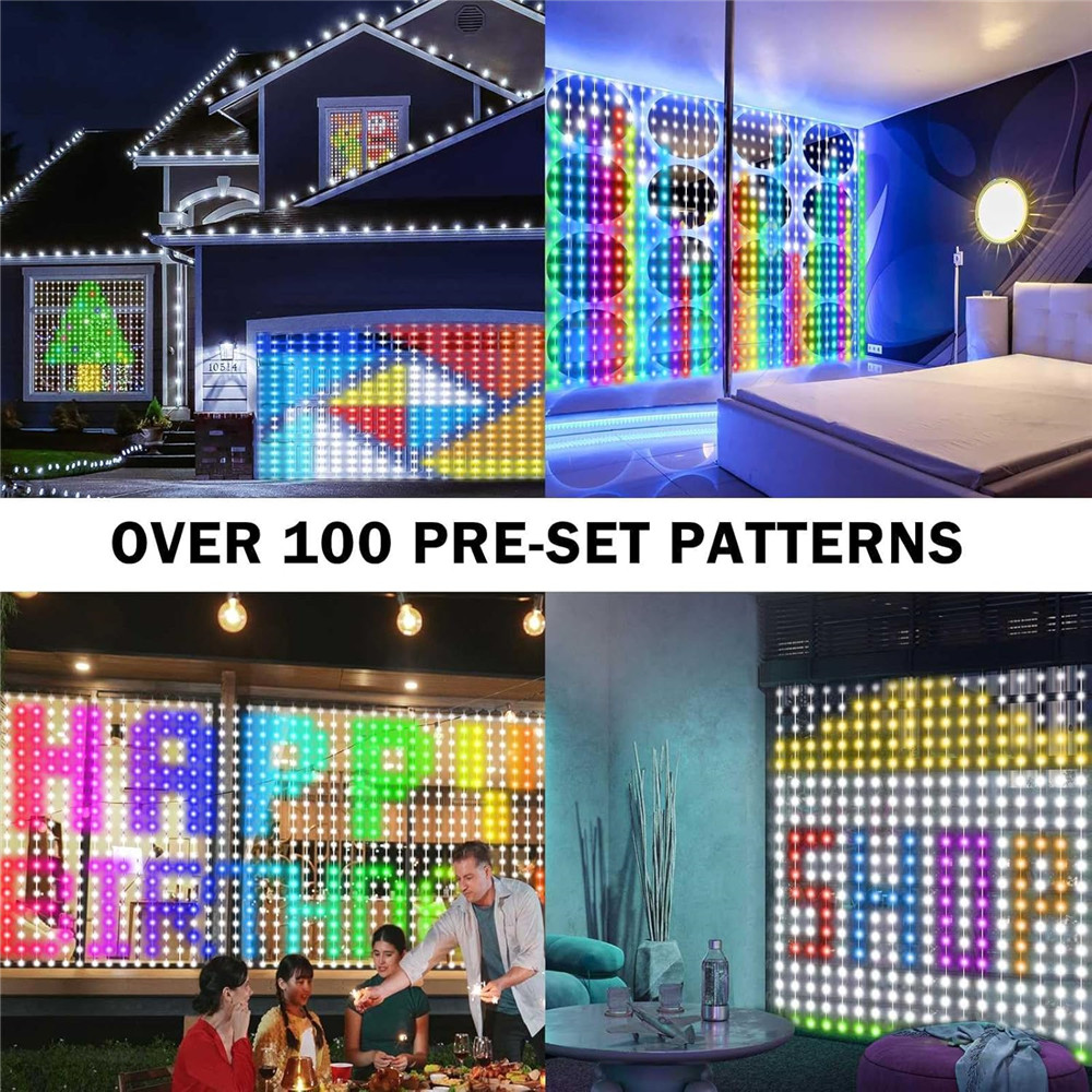1/2 個 400LED カーテンライト LED スマートス - Outdoor Lighting Remote Control のレビューと価格