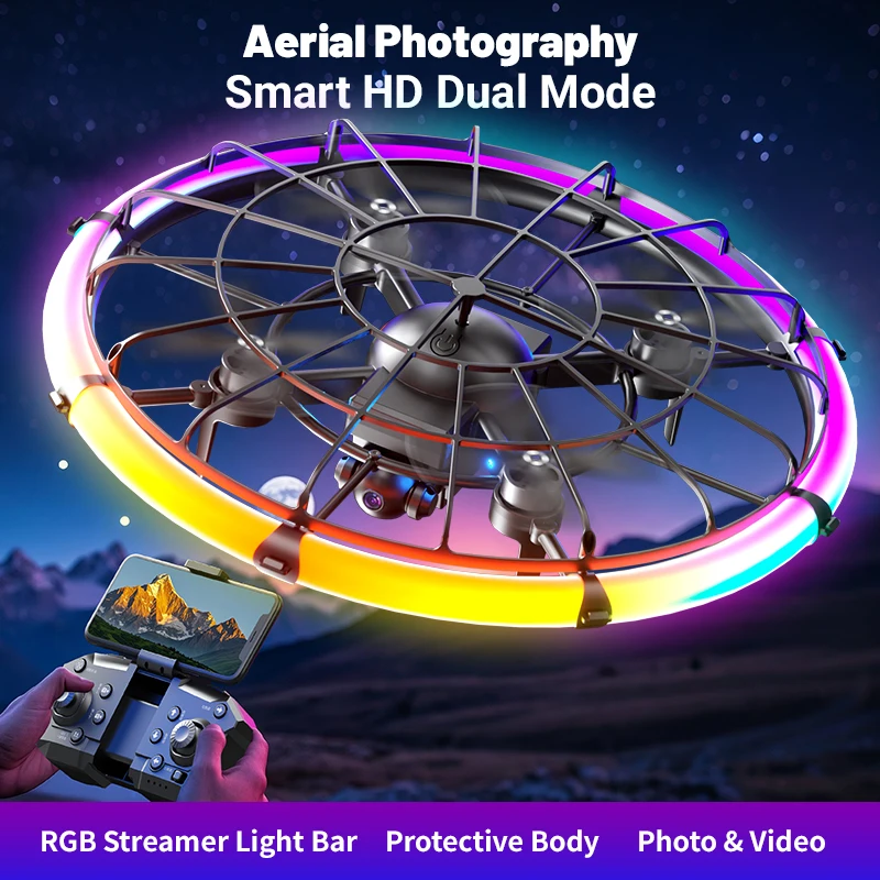 JJRC H145 UFO RCドローン、デュアルHDレンズ - Outdoor Lighting Remote Control のレビューと価格