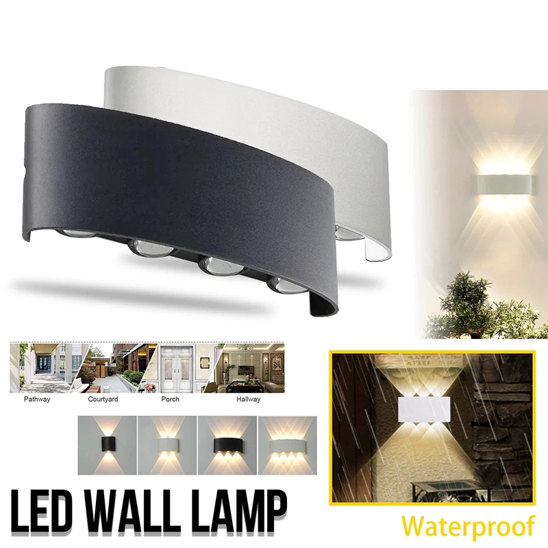 現代の主導壁ランプ屋外階段照明器具ベッドサイドロフトリビング - Outdoor Lighting Up And Down のレビューと価格