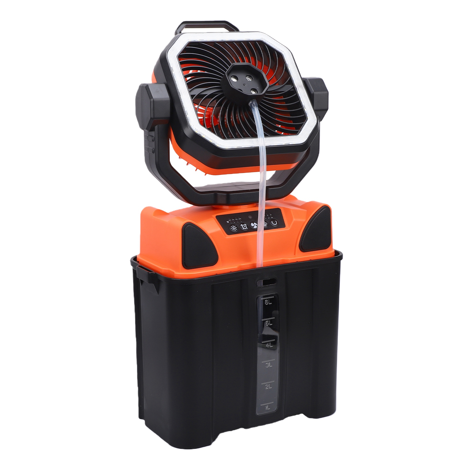 充電式キャンプファン、6Lバケツ、LEDライト、リモコン付き - Outdoor Lighting Remote Control のレビューと価格