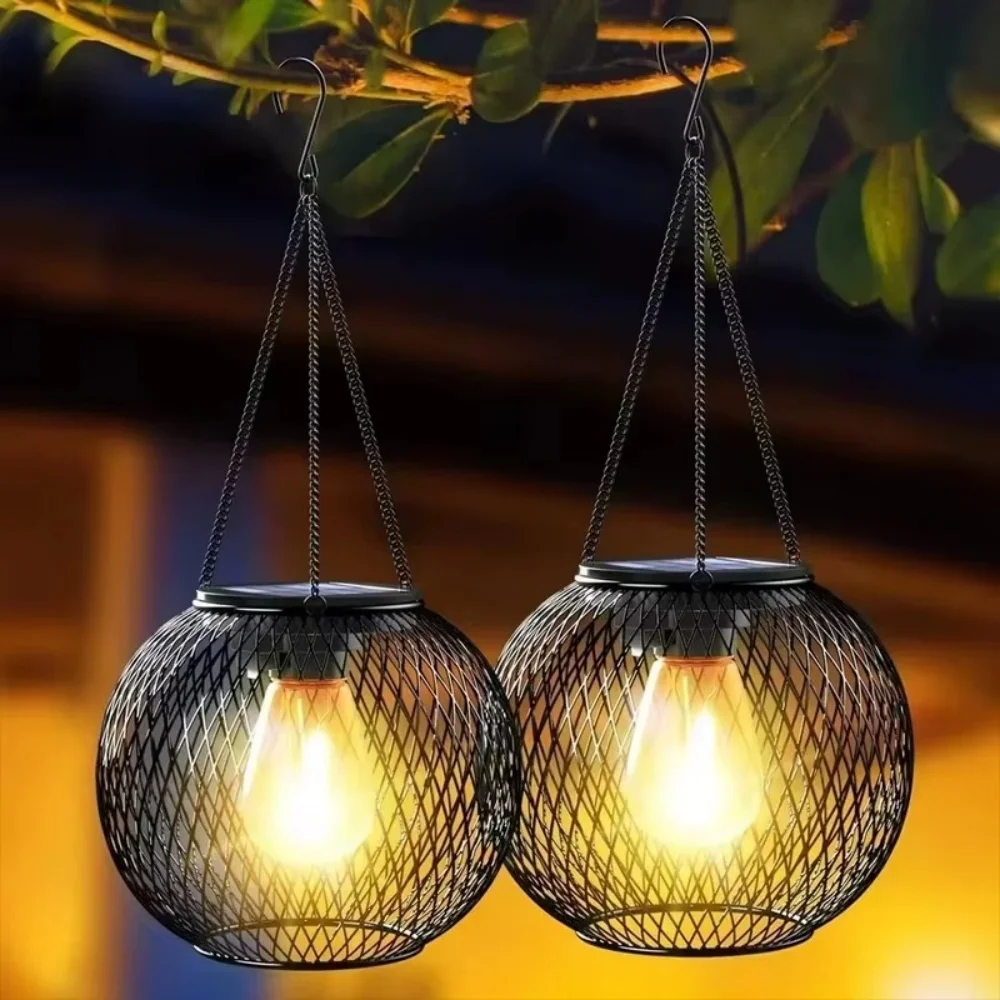 ソーラーランタン アイアンアート 屋外用 球形 吊り下げ式  - Outdoor Lighting Art のレビューと価格