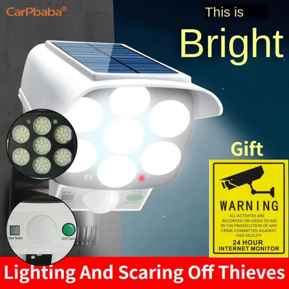 屋外ソーラーライト人感センサーセキュリティダミーカメラワイヤ - Outdoor Lighting And Camera のレビューと価格